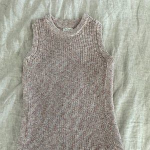 Crocheted sleeveless sweater